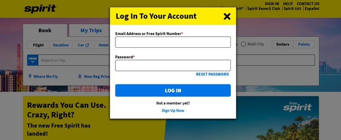 Free Spirit Log In