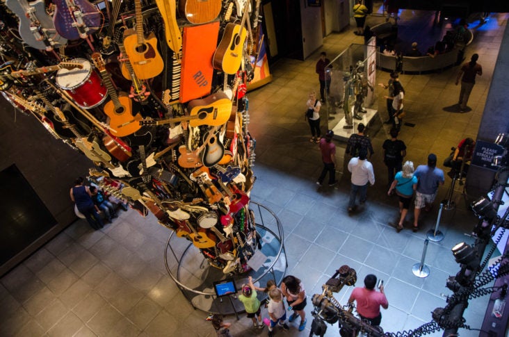 Museum of Pop Culture Museum of Pop Culture guitar sculpture