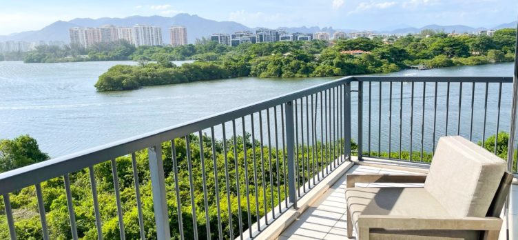 Ocean Lagoon suite balcony at the Grand Hyatt Rio de Janeiro