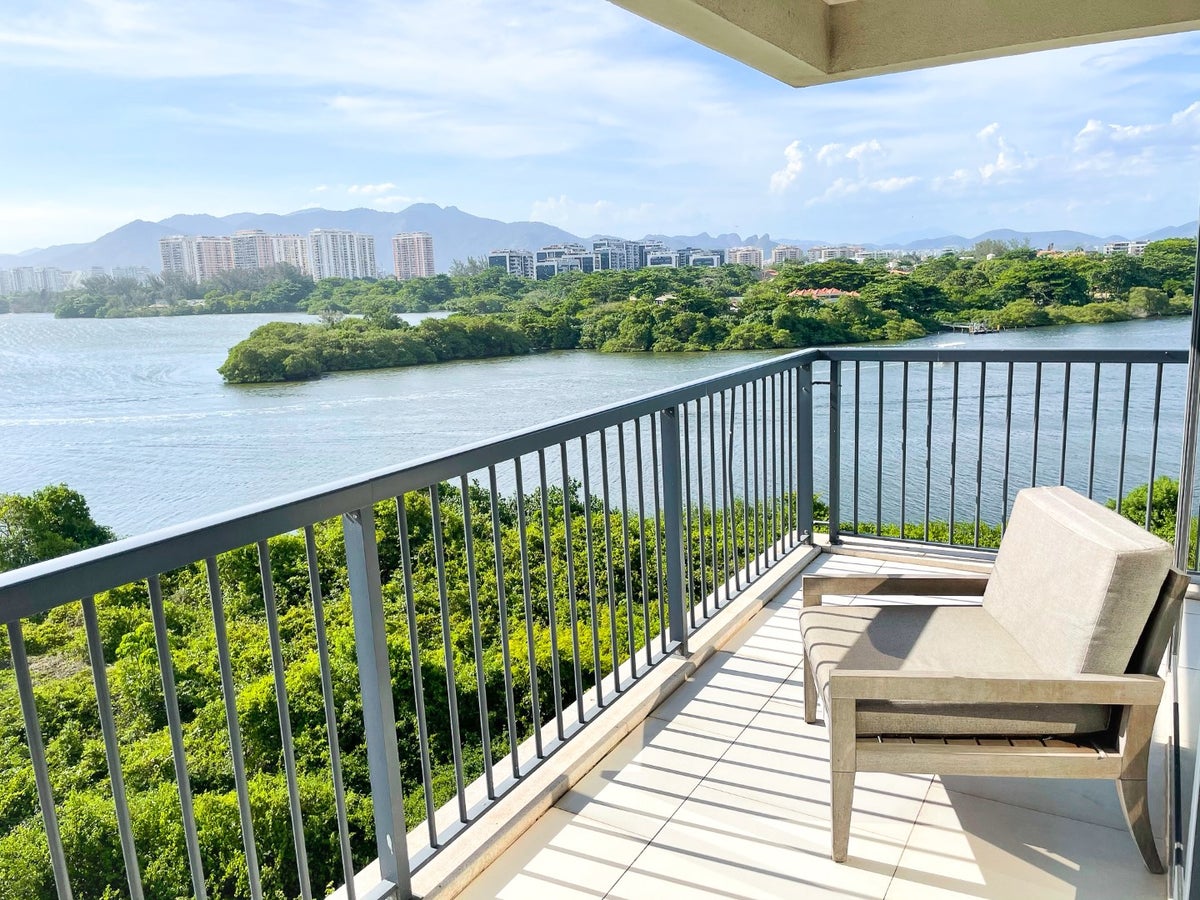 Ocean Lagoon suite balcony at the Grand Hyatt Rio de Janeiro