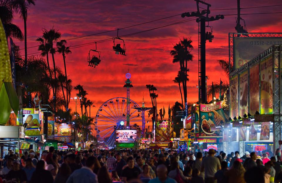 San Diego County Fair at sunset