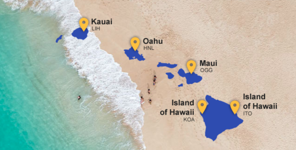 does southwest travel to hawaii