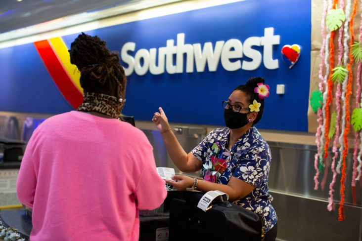 Southwest Boarding Southwest check in agent