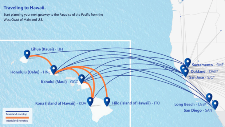 southwest airlines flight map