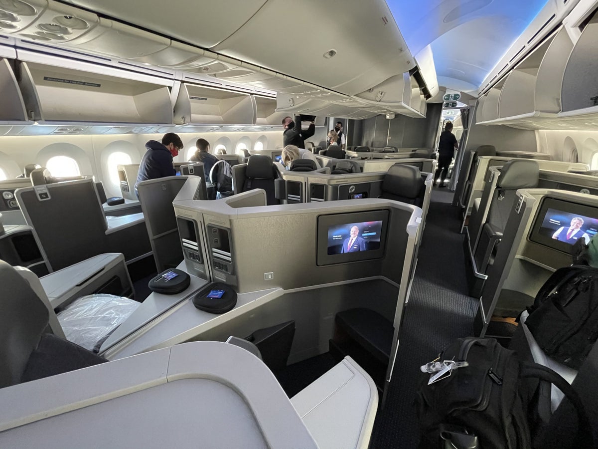 American Airlines 787 Business Class Cabin
