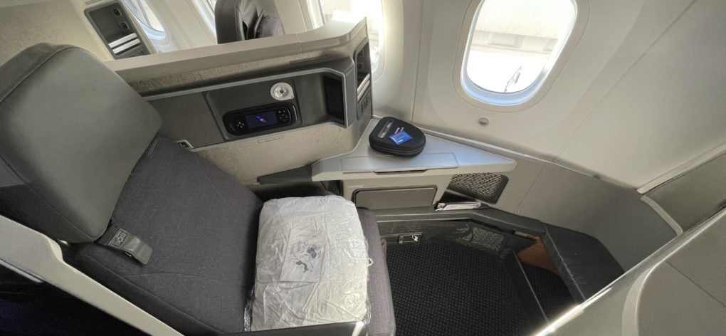 American Airlines 787 Business Class Seat Wide Angle