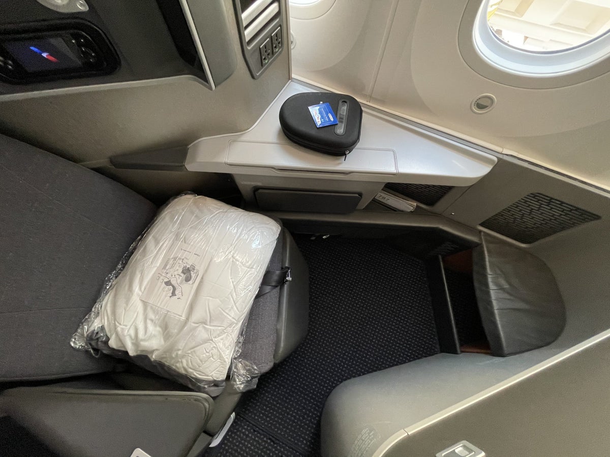 American Airlines 787 Business Class Seat with Footrest