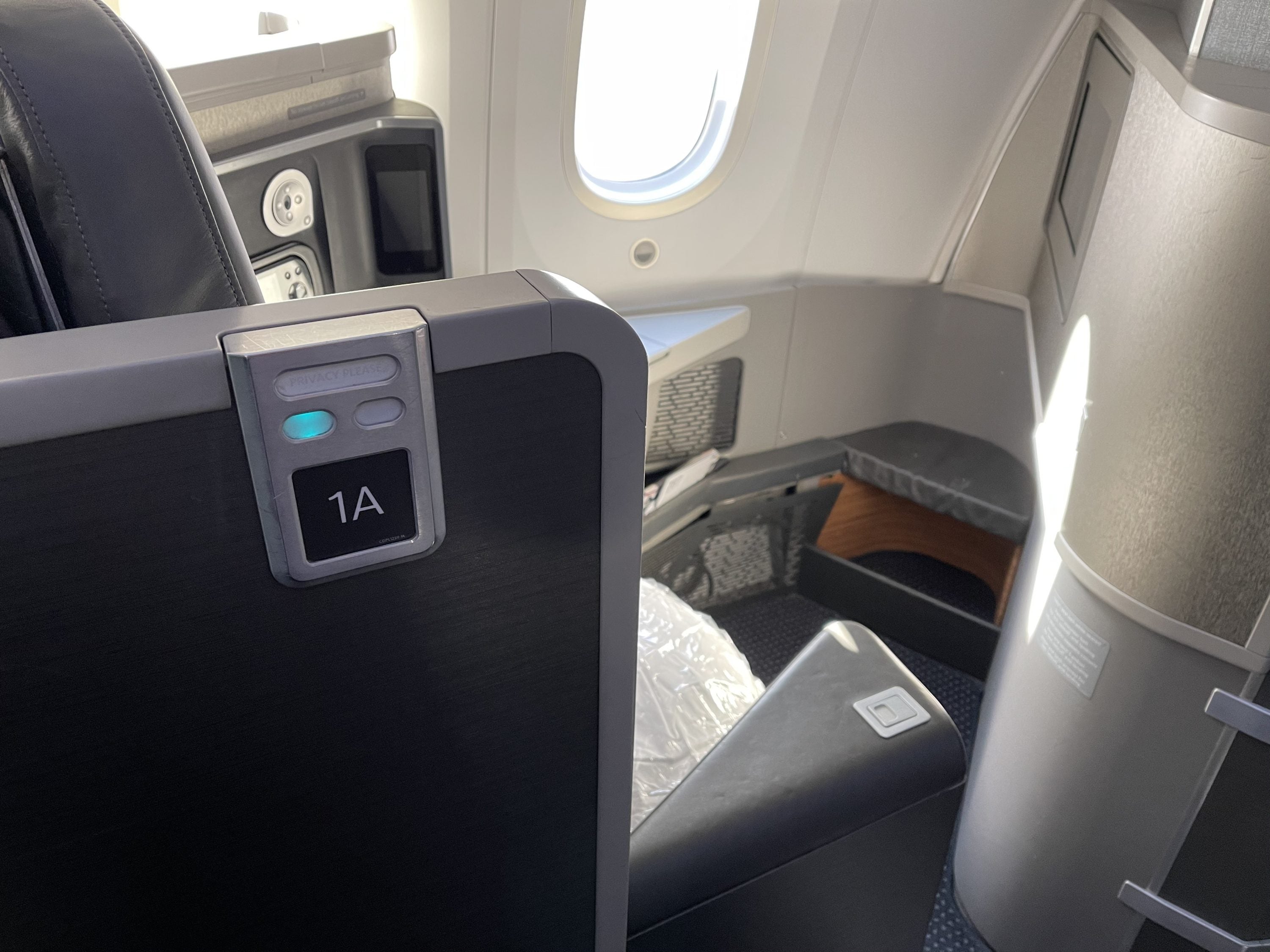American Airlines 787 Business Class Side View