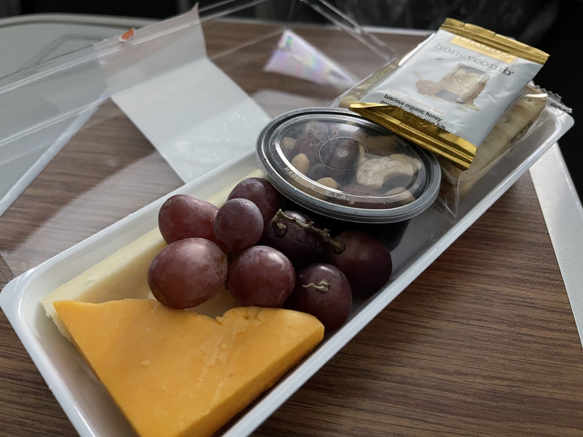 American Airlines First Class Cheese Plate