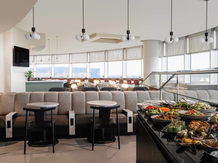 British Airways SEA lounge buffet