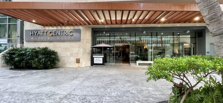 Hyatt Centric Waikiki Entrance
