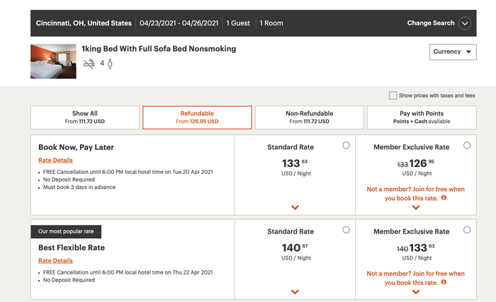 IHG Rates