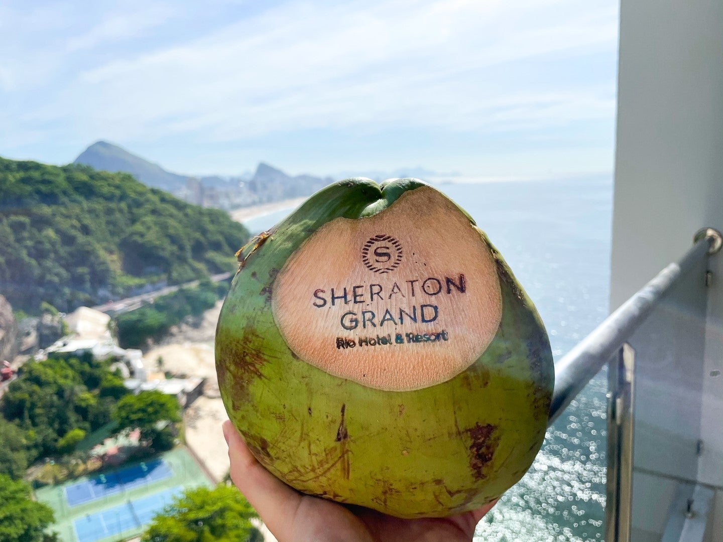 Sheraton Grand Rio de Janeiro Coconut Water balcony view