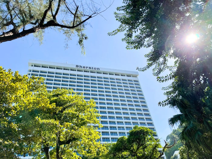 Sheraton Grand Rio de Janeiro building view from pool