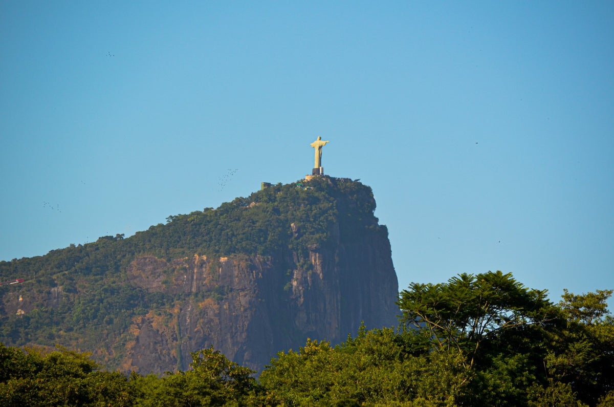 Sheraton Grand Rio de Janeiro view of Christ the Redeemer Statue from room