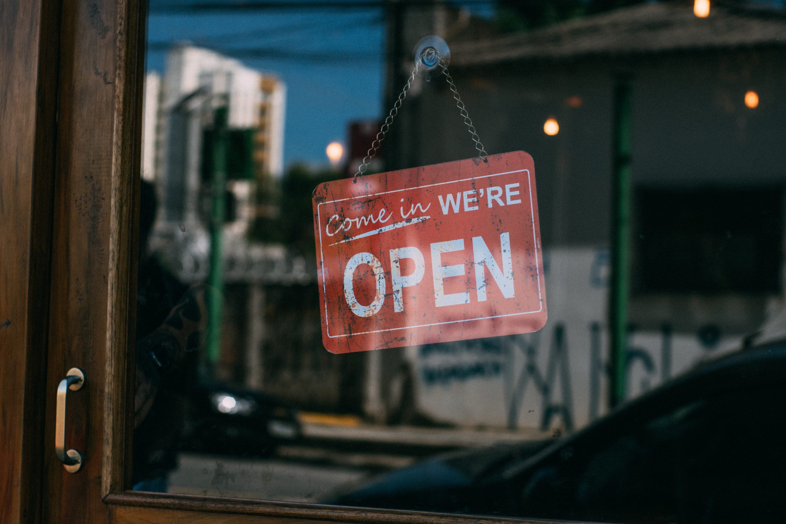 Small Business Door Opening Sign