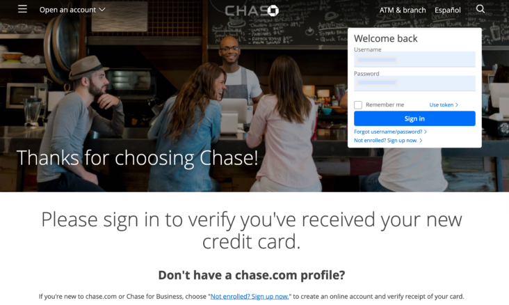 Veryify Chase Credit Card online Veryify Chase Credit Card online