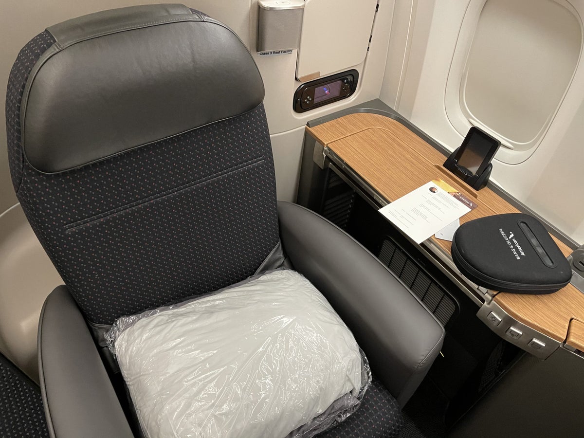AA 777 300ER First Class Seat Back