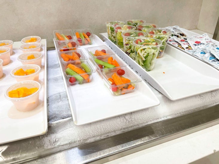 American Airlines Admirals Club at Orlando MCO healthy snacks American Airlines Admirals Club at Orlando MCO healthy snacks