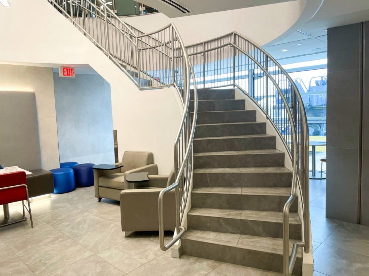 American Airlines Admirals Club at Orlando MCO stairs American Airlines Admirals Club at Orlando MCO stairs