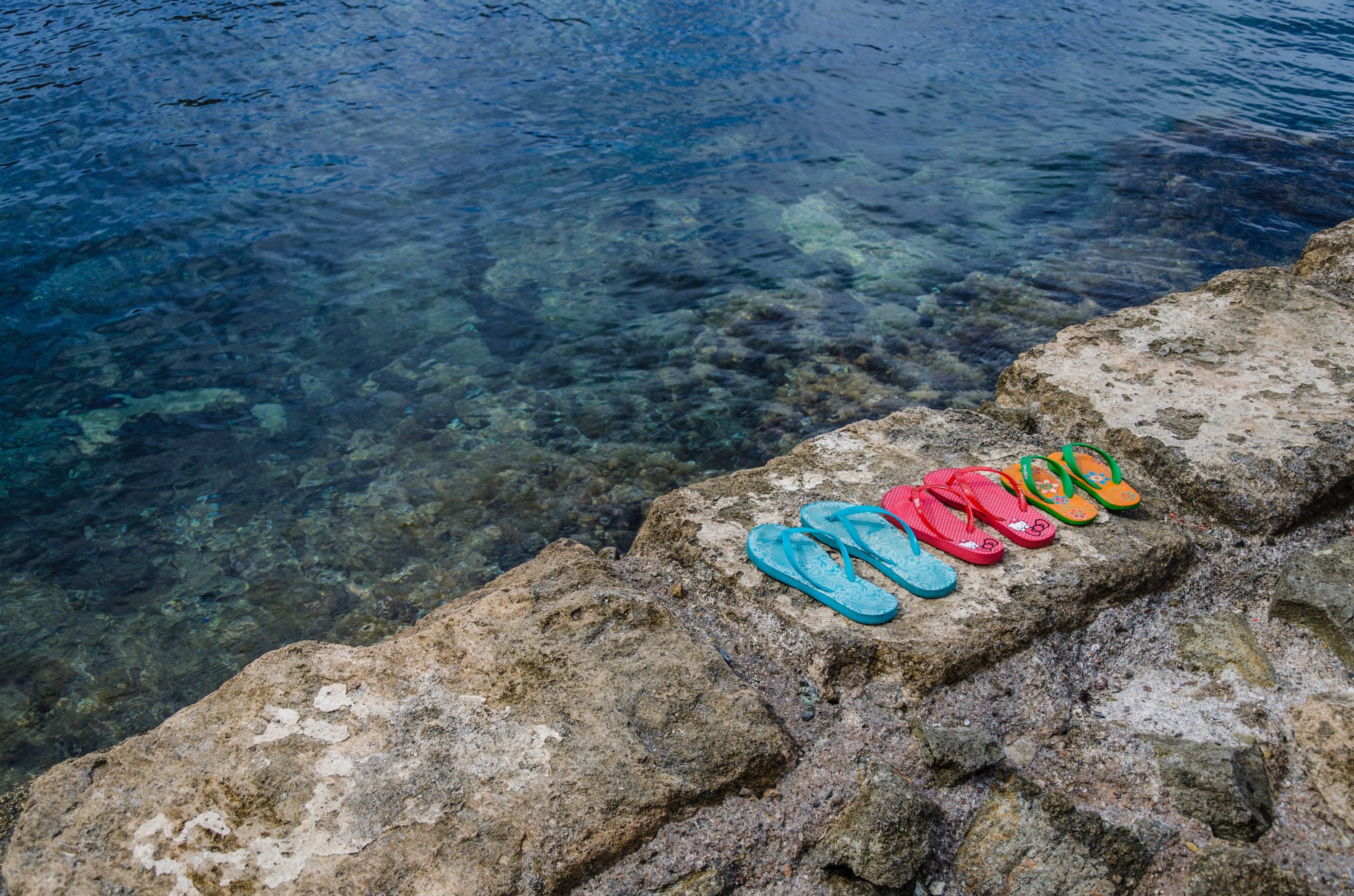 BrowneOLp Flip Flops Aqua Palms Sandals Beach Slippers for Men/Women 