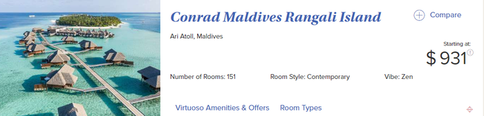 Conrad Maldives Virtuoso