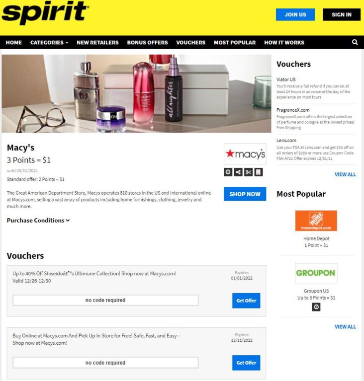 Free Spirit Online Mall Retailer page Free Spirit Online Mall Retailer page