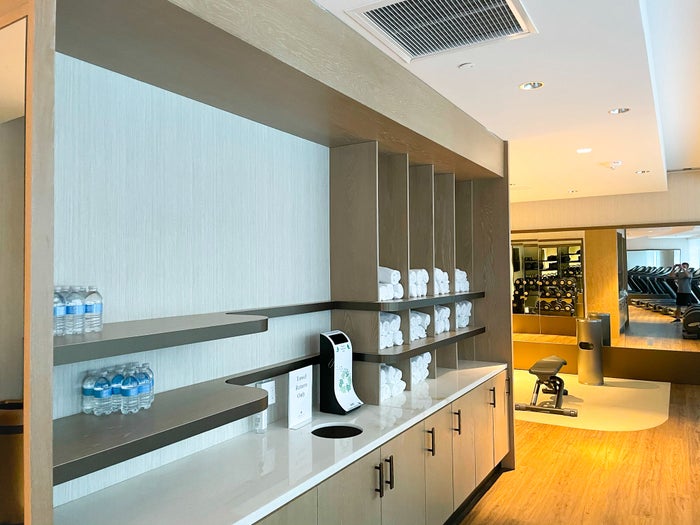 JW Marriott Bonnet Creek Orlando fitness center water and towels