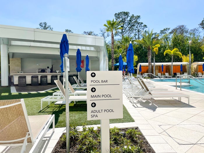 JW Marriott Bonnet Creek Orlando pool sign