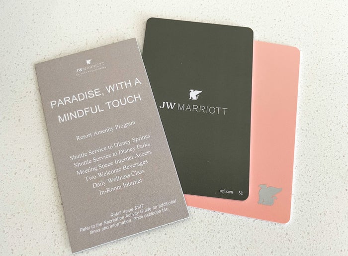 JW Marriott Bonnet Creek Orlando room keys