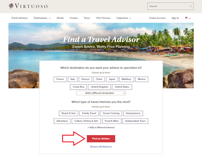 Virtuoso Travel Advisor