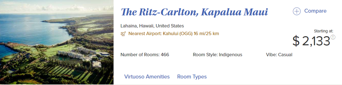Virtuoso Ritz Carlton Kapalua