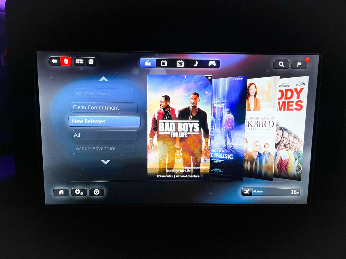 American Airlines 777 Flagship Business Class Movie Selection