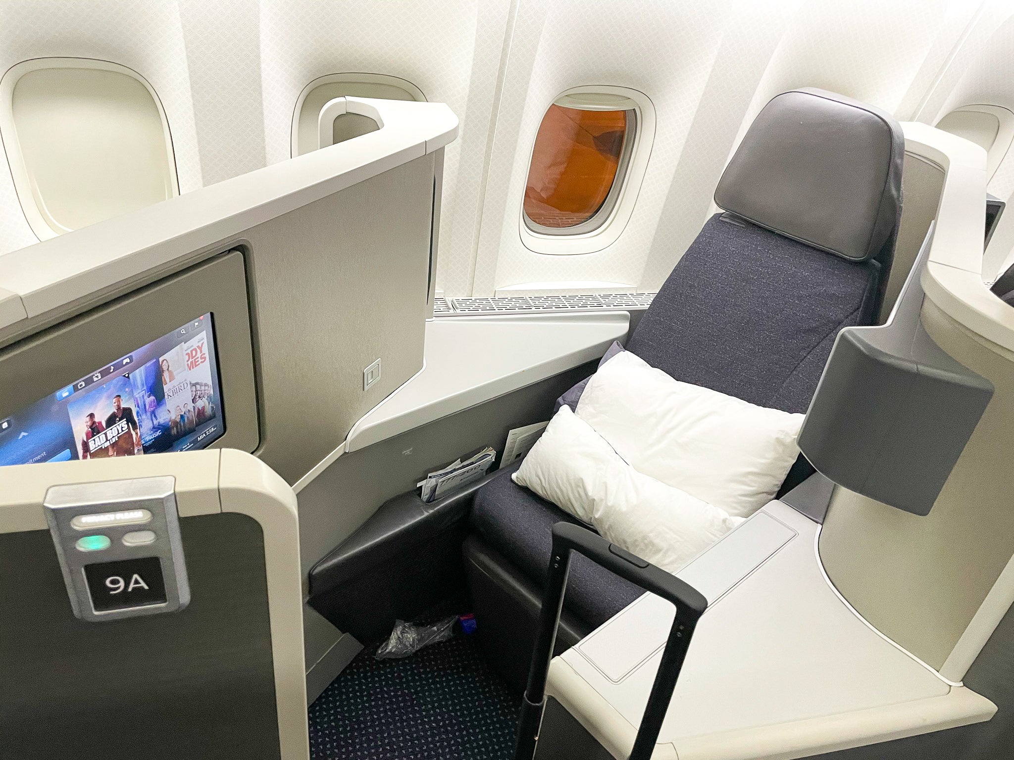 American Airlines 777 Flagship Business Class Seat GIG MIA