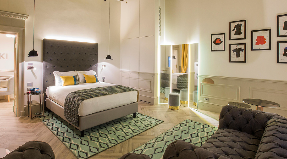 Bedroom at Hotel Indigo Milan