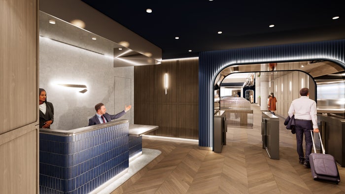 British Airways Lounge Newark rendering British Airways Lounge Newark rendering