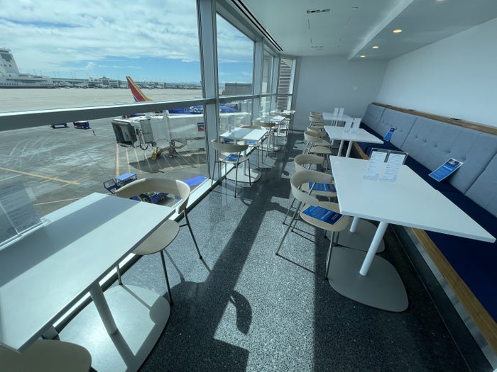 DEN Centurion Lounge Window Dining Seating