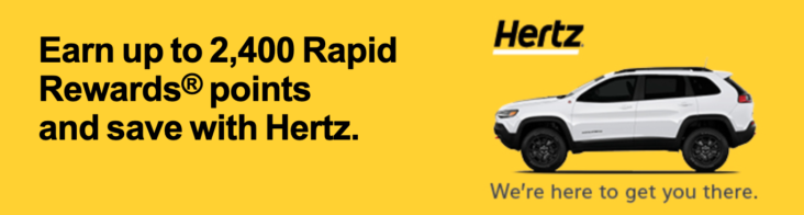Earn Southwest points through Hertz Earn Southwest points through Hertz