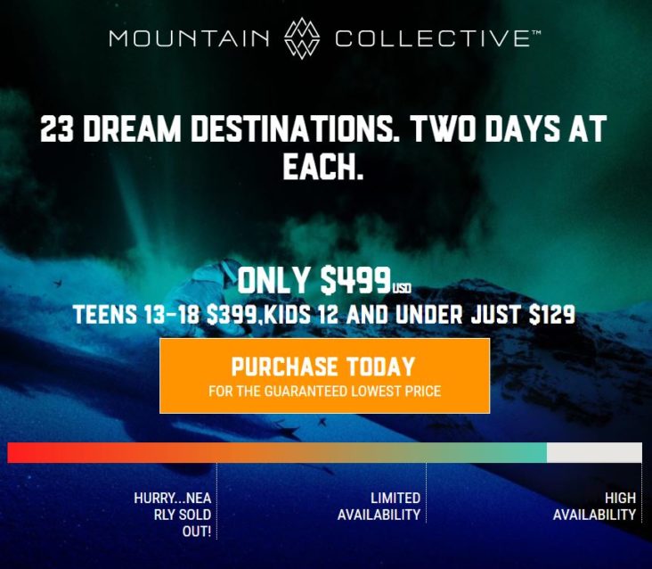 Mountain Collective pass price and availability Mountain Collective pass price and availability
