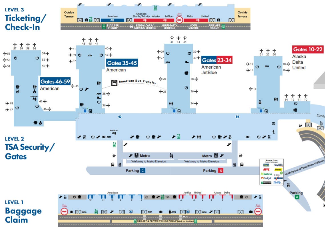 american airlines baggage claim dca