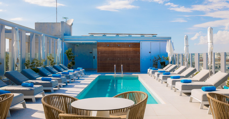 Rooftop pool at Hotel Indigo Larnaca Rooftop pool at Hotel Indigo Larnaca
