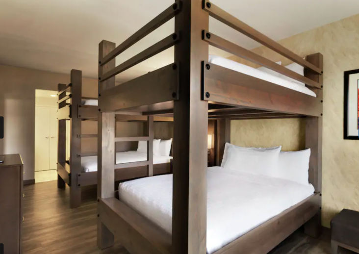 Suite with bunkbeds at Homewood Suites Moab Suite with bunkbeds at Homewood Suites Moab