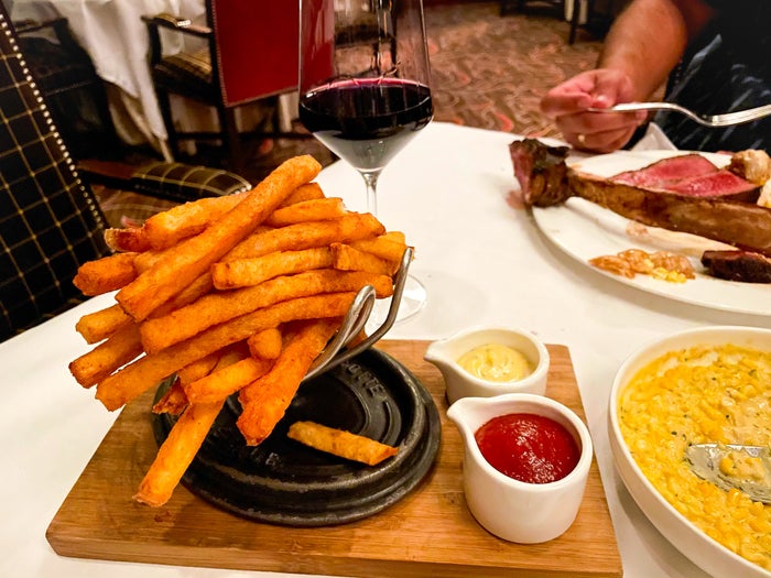 Waldorf Astoria Orlando Bull and Bear duck fat fries