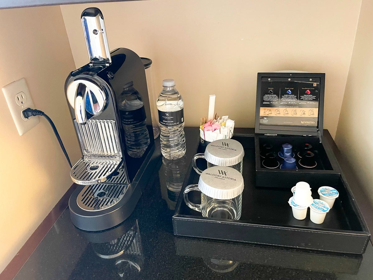 Waldorf Astoria Orlando Nespresso machine