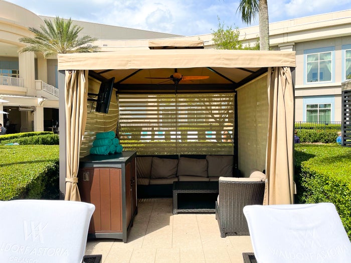 Waldorf Astoria Orlando Private cabana