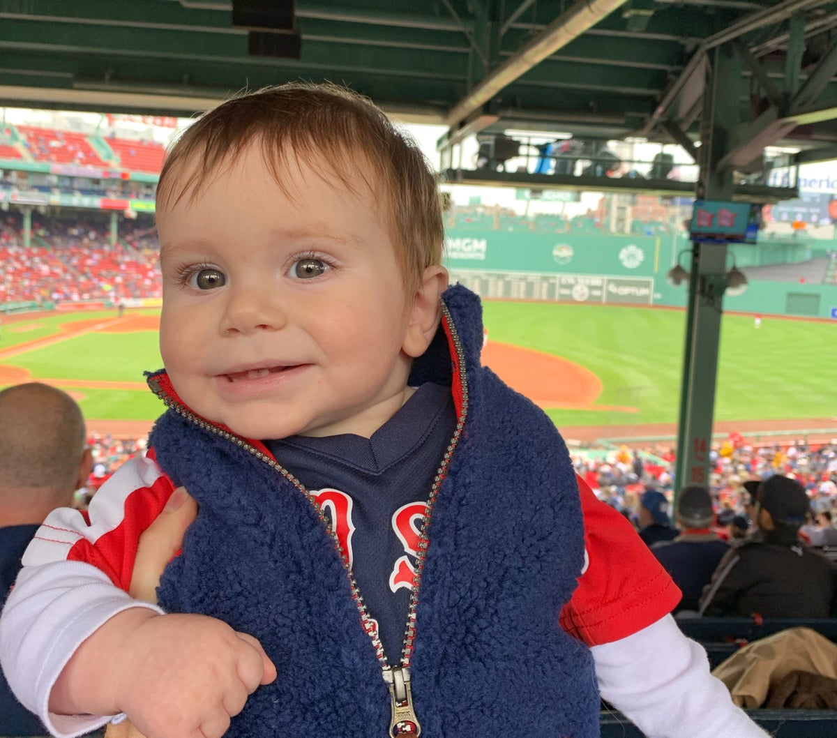 Baby at Fenway Park Boston Red Sox