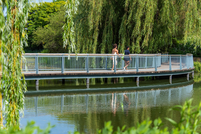 Chicago Botanic Garden bridge