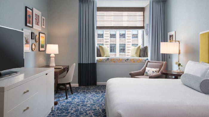 Kimpton Hotel Monaco Chicago King Bedroom
