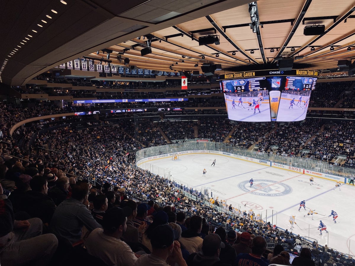 Madison Square Garden New York Rangers Hockey game via Seth Hoffman via Unsplash