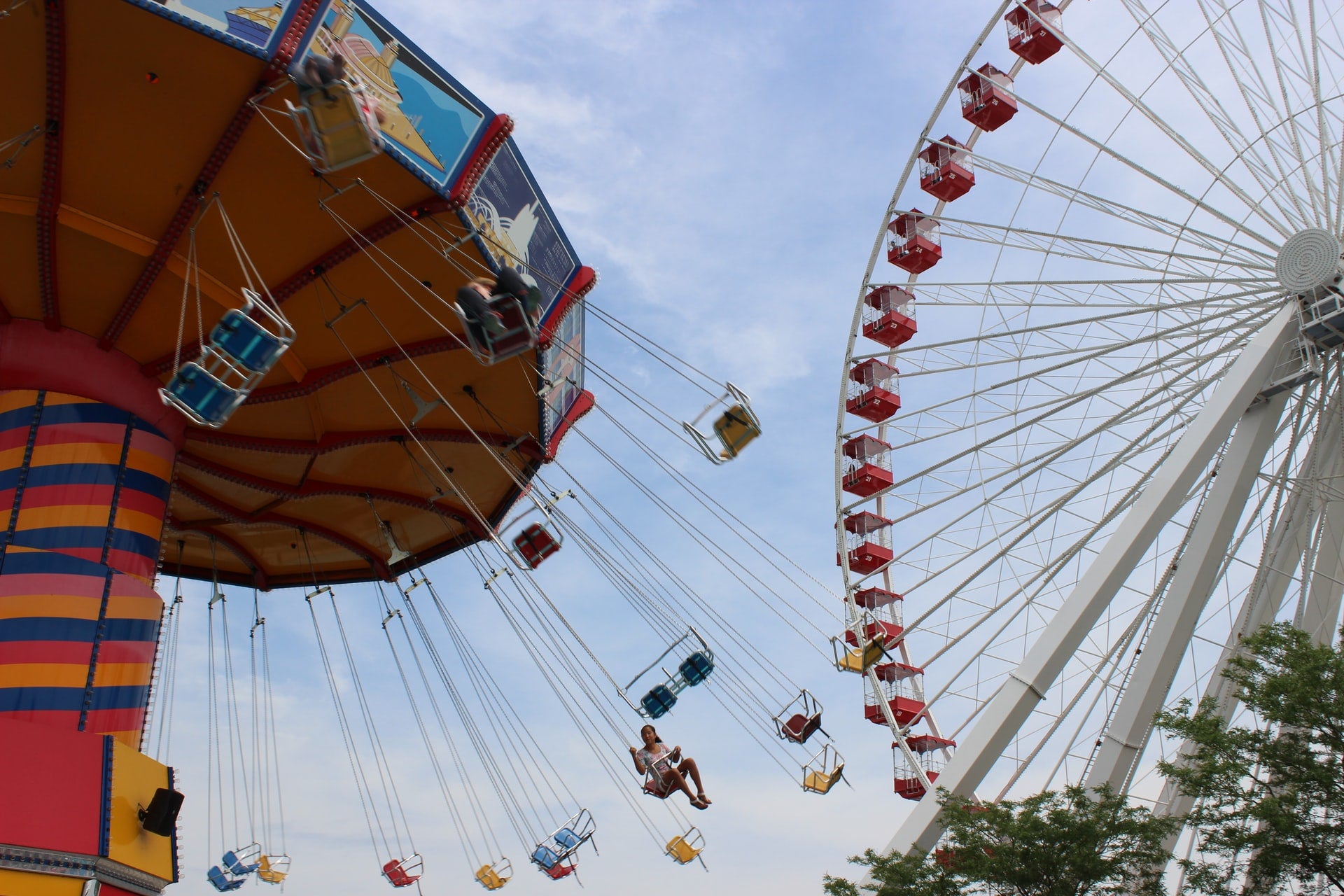 Navy Pier Swing and Ferris Wheel Image Credit Melissa Askew via Unsplash